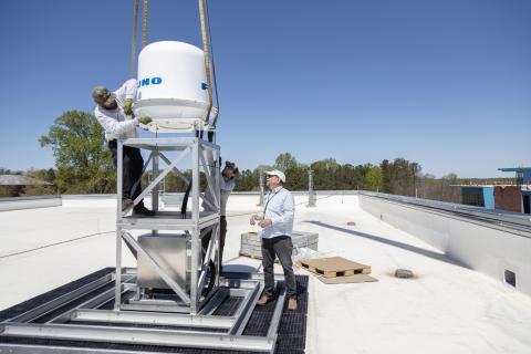 X-band weather radar installation X-band weather radar installation