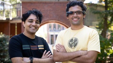 CS majors Syed Husain and Vihaan Nagarkar developed MemoLens as participants in DubHacks '24. CS majors Syed Husain and Vihaan Nagarkar developed MemoLens as participants in DubHacks '24.