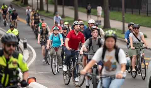 Cycling on campus